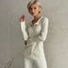 Women's Clothing OL casual knitted suit for home and street, comfortable and simple style _ecoleips.com
