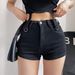 Trendy Instagram High-waisted Slimming Denim Super Shorts For Women, Summer Elastic Slim Fit, Leg-lengthening,_ecoleips.com