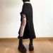 Verve 2025 Summer New Women's Fashion Solid Color Slim Fit Street Style High Waist Bodycon Split Skirt_ecoleips.com