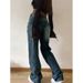 Women's High-Waisted Wide-Leg Jeans Retro American Style Loose Fit Denim Pants European Fashion_ecoleips.com
