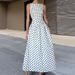 Spring Women's Halter Neck Dress Style High End Beach Vacation Women's Clothing_ecoleips.com