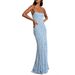 2024 Spring/Summer European And American Women's New Strapless Dress, Sexy Slim Fit Backless Floral Long Dress SU3445_ecoleips.com
