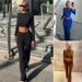 Women's Clothing Autumn Women's New Casual Long Sleeved Tops High Waist Hip Covering Trousers Suit_ecoleips.com