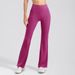 Women's Clothing High Waist Hip Lifting Micro Flared Yoga Pants Breathable No Embarrassing Line Sports Fitness Pants_ecoleips.com