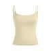 Aria Basics Aria Basics European American Style Thin Strap Camisole With Beautiful Back, Sexy Soft, Skin-friendly Sports Top, Slimming And_ecoleips.com