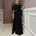 Women's Elegant Two Piece Set European American Style Loose Fitting Irregular Chiffon Robe With Suspender Jumpsuit For Commuter Friendly Fashion_ecoleips.com