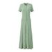 Women's Elegant Black Long Dress New Style Round Neck Sheer Waist Slimming Knit_ecoleips.com