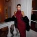 Women's Clothing Elegant Halter Neck Sleeveless Sequin Bodycon Dress For Women - Glamorous Evening Gown In Solid Red (Available In S/M/L/XL)_ecoleips.com