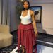 Women's High-Waisted Wrap Skirt – A-Line Asymmetrical Plaid Midi Skirt With Adjustable Ties, Summer Casual Skirt In Pink/Black/Coral/Red/Blue (S-2xl)_ecoleips.com