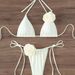 Women's Clothing Women's Split Swimsuit Women's Solid Color Three Dimensional Flower Sexy Bikini_ecoleips.com