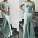 Plus Size Off-Shoulder Mesh Office Dress With High Slit – Elegant & Flirty Workwear For Women_ecoleips.com