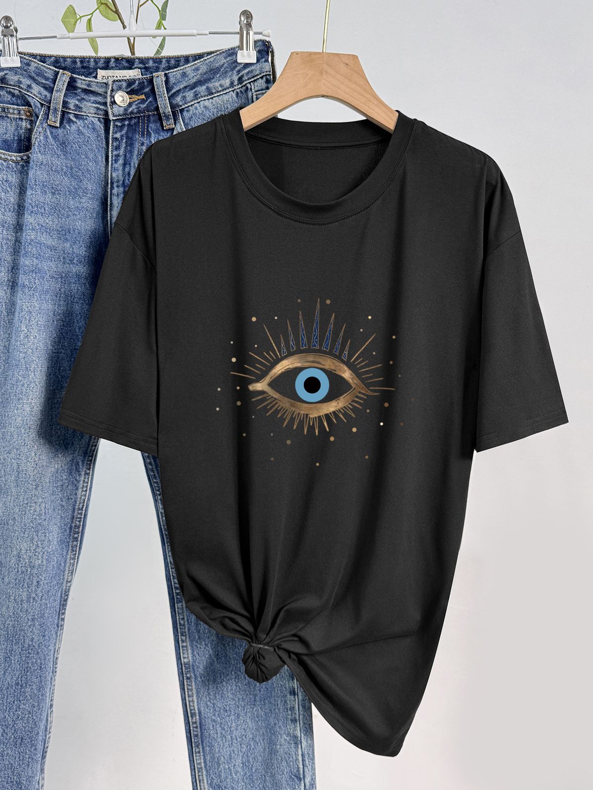 Women's Casual round Neck Short Sleeve T-Shirt Multi-Color Solid Loose Fit Fashionable Sports Top for European And American Style_ecoleips.com