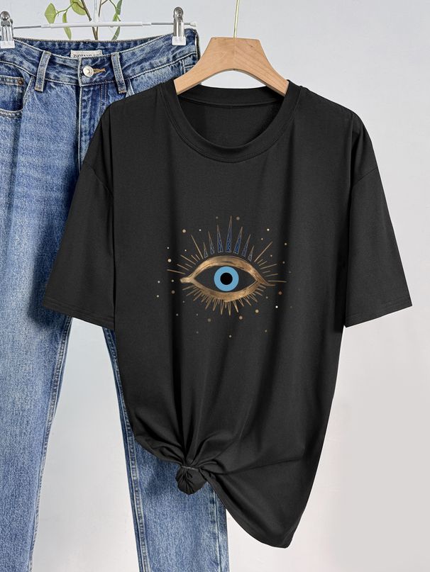 Women's Casual round Neck Short Sleeve T-Shirt Multi-Color Solid Loose Fit Fashionable Sports Top for European And American Style_ecoleips.com