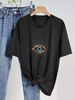Women's Casual round Neck Short Sleeve T-Shirt Multi-Color Solid Loose Fit Fashionable Sports Top for European And American Style_ecoleips.com