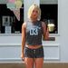 European American Style Digital Print Polka Dot Sleeveless Tank Top And Shorts Two-piece Set, New Summer Sporty Casual_ecoleips.com