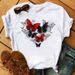 European And American Women's Casual Harajuku Style Letter, Feather, Floral, Butterfly Short-sleeve Top For Women_ecoleips.com
