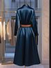 Elegant Long Sleeve A-Line Dress – Minimalist Fall Dress For Women (Solid Color, Classic Fit)_ecoleips.com