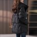 Oversized Hooded Puffer Jacket – Winter-Ready Quilted Coat, Lightweight Down Alternative, Black, Extended Sizes (M-XXXXL), Inspired Casual Chic_ecoleips.com