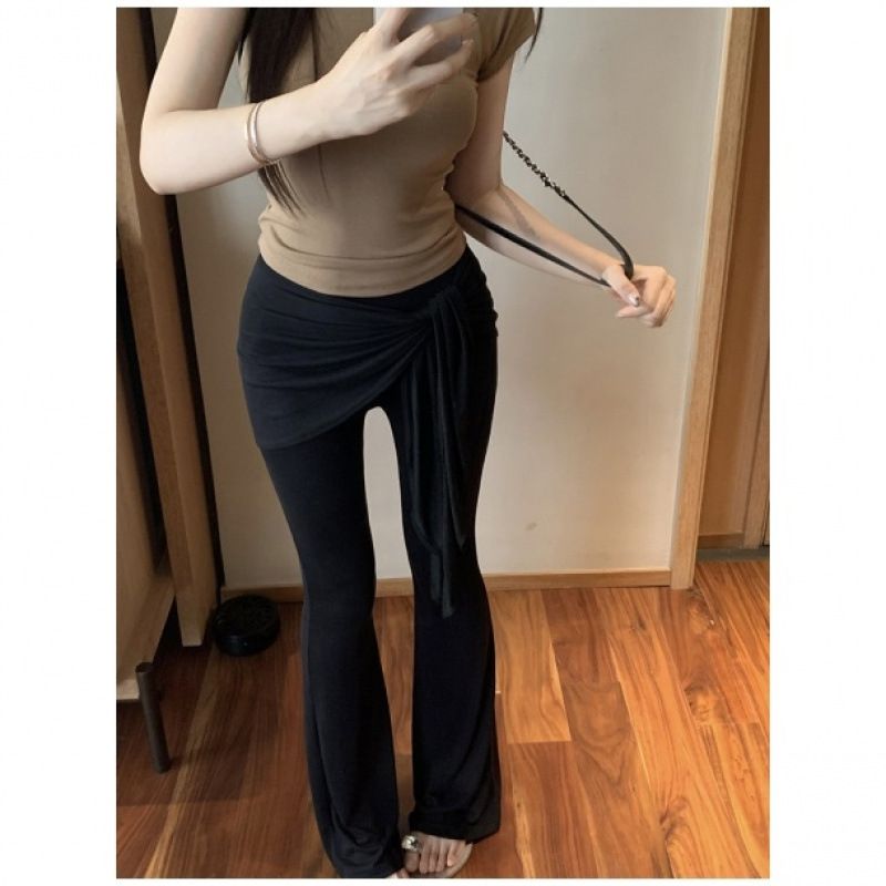 Women's Clothing Summer Two Piece Pants With Butt Curtains To Cover The Buttocks And Make You Look Tight Yoga Pants With Soft And Drooping Feeling_ecoleips.com
