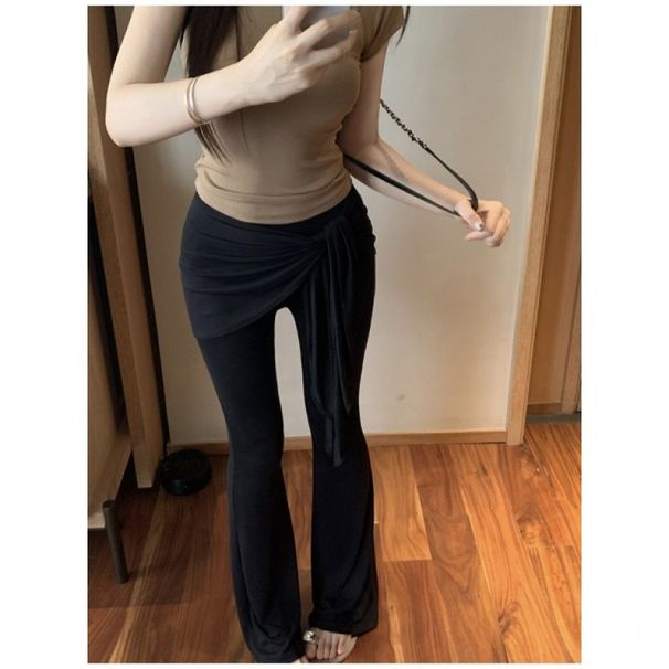 Women's Clothing Summer Two Piece Pants With Butt Curtains To Cover The Buttocks And Make You Look Tight Yoga Pants With Soft And Drooping Feeling_ecoleips.com