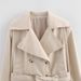 Belted Long-Sleeve Windbreaker Jacket For Women, Versatile Spring & Autumn Outerwear, Stylish New Arrival_ecoleips.com