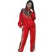 European And American Cross-Border High-End Casual Sports Suit For Women Leopard Print Patchwork Versatile Slimming Plus_ecoleips.com