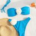 Women's Clothing New Three Dimensional Flower Split Swimsuit Women's Fashionable Sexy Beach Vacation Bikini_ecoleips.com