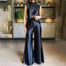 Women's Clothing Summer New Fashion Two-piece Summer Slit Loose Flared Pants Set_ecoleips.com