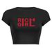 INS Summer 2025 New Women's Slim Fit Crop Top Fashion Letter Short Sleeve T-Shirt Multiple Images_ecoleips.com