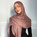Women's Clothing Muslim Accessories Kids Modal Scarf - Soft & Breathable Wrap For All Seasons, Lightweight Sun Protection Shawl, Handmade Tie-Dye_ecoleips.com