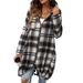 Diyun European And American 2025 Spring Summer Clothing Casual Loose Long Sleeve Women's Color-Block_ecoleips.com