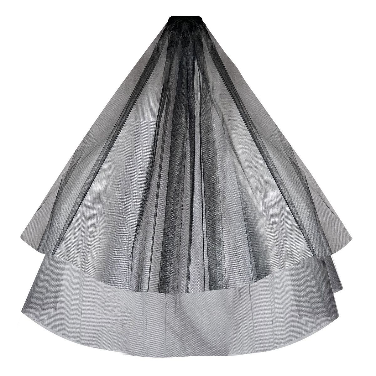 Bridal Veil With Pearl Embroidery & 'Bride To Be' Foil Lettering – Elegant Short Wedding Headpiece (Under 60cm)_ecoleips.com
