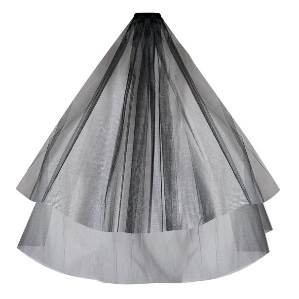 Bridal Veil With Pearl Embroidery & 'Bride To Be' Foil Lettering – Elegant Short Wedding Headpiece (Under 60cm)_ecoleips.com