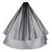 Bridal Veil With Pearl Embroidery & 'Bride To Be' Foil Lettering – Elegant Short Wedding Headpiece (Under 60cm)_ecoleips.com