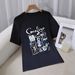 Women's Casual Round Neck Short Sleeve T-Shirt Multi-Color American Style Simple Fashionable Sports Top Solid Printed Loose Fit_ecoleips.com
