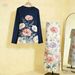 Elegant 3D Floral Two-Piece Dress Set for Women Modest Flowy Maxi Skirt And Blouse 5 Colors Available Sizes S-3XL_ecoleips.com