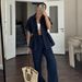 Summer New Fashion Casual Suits For Women Workwear Style Drawstring Pocket Two Piece Suits For Women_ecoleips.com