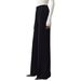Women's High Waist Wool Wide Leg Pants - Machine Washable Straight Trousers With Elegant Drape For Casual & Office Wear (Black/White/Gray Mix/Navy)_ecoleips.com