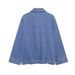 Women's Clothing Set Open Collar Patch Pocket Top With Pants Regular Fit Spring/Autumn_ecoleips.com