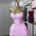 Women's Clothing Summer New Style Temperament V Neck Suspender Top High Waist Skirt Casual Suit_ecoleips.com