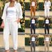 Women's Clothing Solid Color Casual Suit Long Sleeved Trousers Two Piece Suit_ecoleips.com