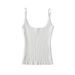 European And American Style Sexy Square-neck Sleeveless Knitted Camisole, New Spring Model, Simple Slim-fit Short Base_ecoleips.com
