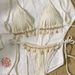 New European American Seaside Bikini With Special Fabric And Shell Details, Sexy Swimsuit For Women, Huludao Two-piece_ecoleips.com