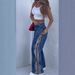 Women's Clothing Fashion Design Jeans Sexy Hot Girl Zipper Slit Leopard Print Stitching High Waist Wide Leg Trousers For Women_ecoleips.com