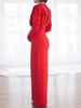 Women's Clothing Spring And Summer New Summer Fashion Dress High Neck Pullover Slit Long Skirt_ecoleips.com