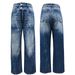 Women's Clothing New Models Women's Washed Denim Trousers Simple Fashion Casual Daily_ecoleips.com