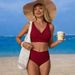 2026 New European And American For Women, Foreign Trade Sexy Two-Piece Swimsuit, High-Waisted Swimwear Set Bikini_ecoleips.com