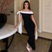 Women's Off-Shoulder Stretchy High-Waisted Tube Dress Bodycon with Flowy Sash Sleeveless Mini Dress for Party And Vacation_ecoleips.com