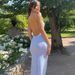 Internet Celebrity INS Style Sexy Slim Fitting Strap Printed Slim Fitting Long Dress Beach Vacation Backless Dress_ecoleips.com