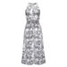 2024 European And American Women's New Summer Sexy Fashion Milk Silk Floral Print Long Dress_ecoleips.com